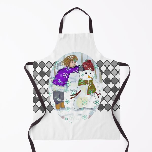 Item preview, The Girl Is Making Up  A Snowman designed and sold by Eklectikos.