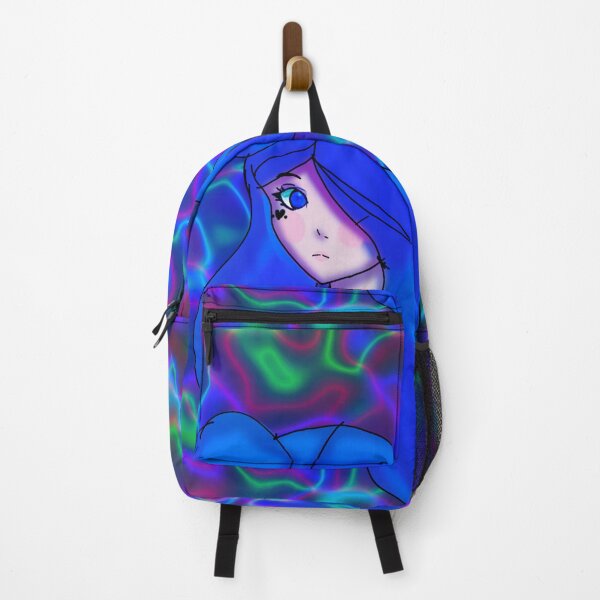 Item preview, Woman with Blue Hair and Sapphire Eyes Portrait - Anime designed and sold by jolabrese.