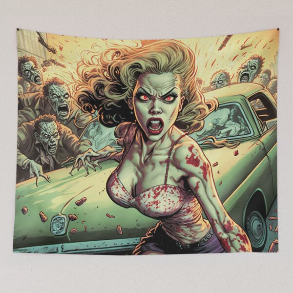 Aperçu de l'œuvre Zombie Pinup créée et vendue par culturestash.