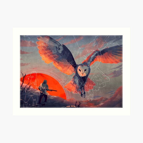Owl Hunt Art Print