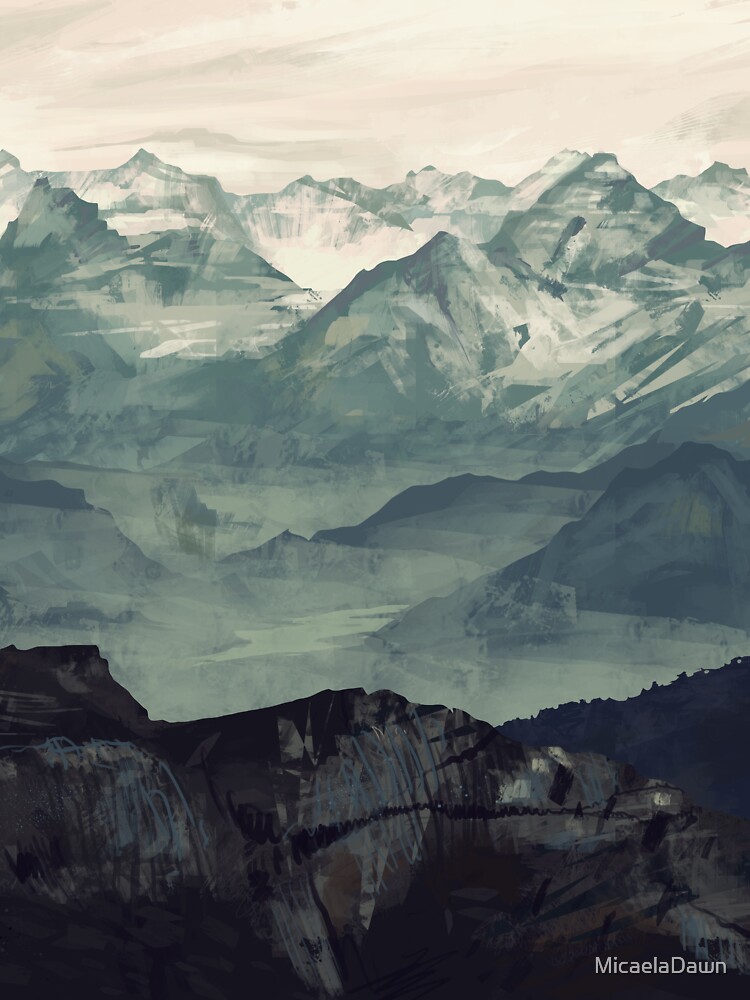 Thumbnail 7 of 7, Classic T-Shirt, Mountain Fog designed and sold by MicaelaDawn.