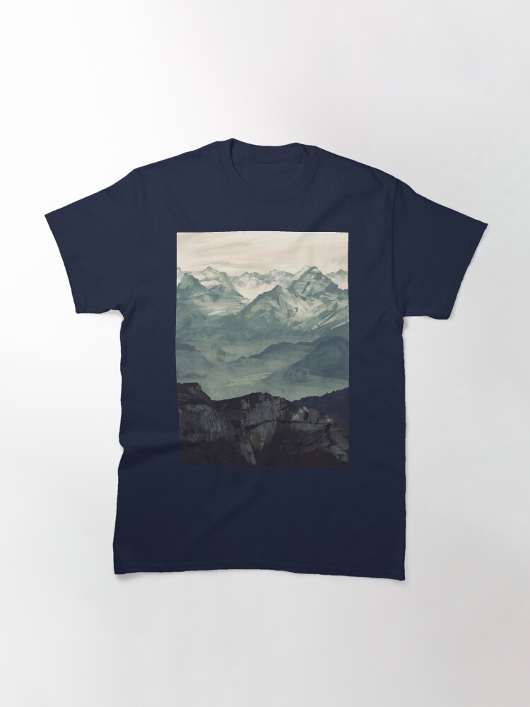 Thumbnail 3 of 7, Classic T-Shirt, Mountain Fog designed and sold by MicaelaDawn.