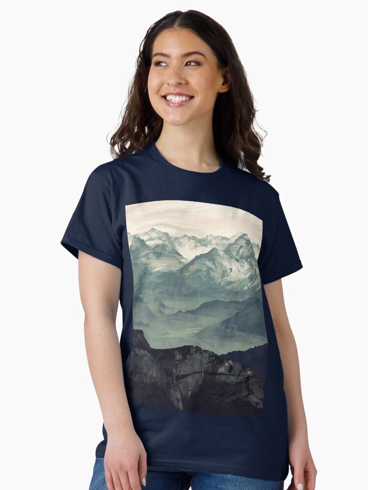 Thumbnail 2 of 7, Classic T-Shirt, Mountain Fog designed and sold by MicaelaDawn.