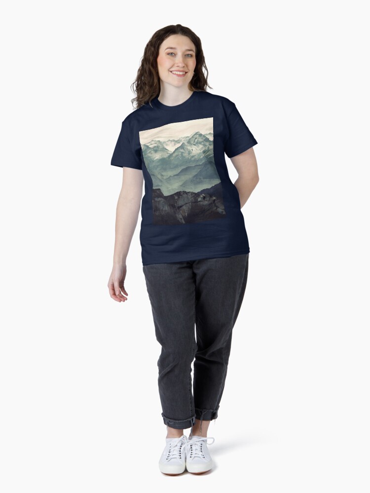 Thumbnail 4 of 7, Classic T-Shirt, Mountain Fog designed and sold by MicaelaDawn.