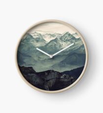 Brouillard de montagne Horloge
