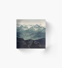 Mountain Fog Acrylic Block