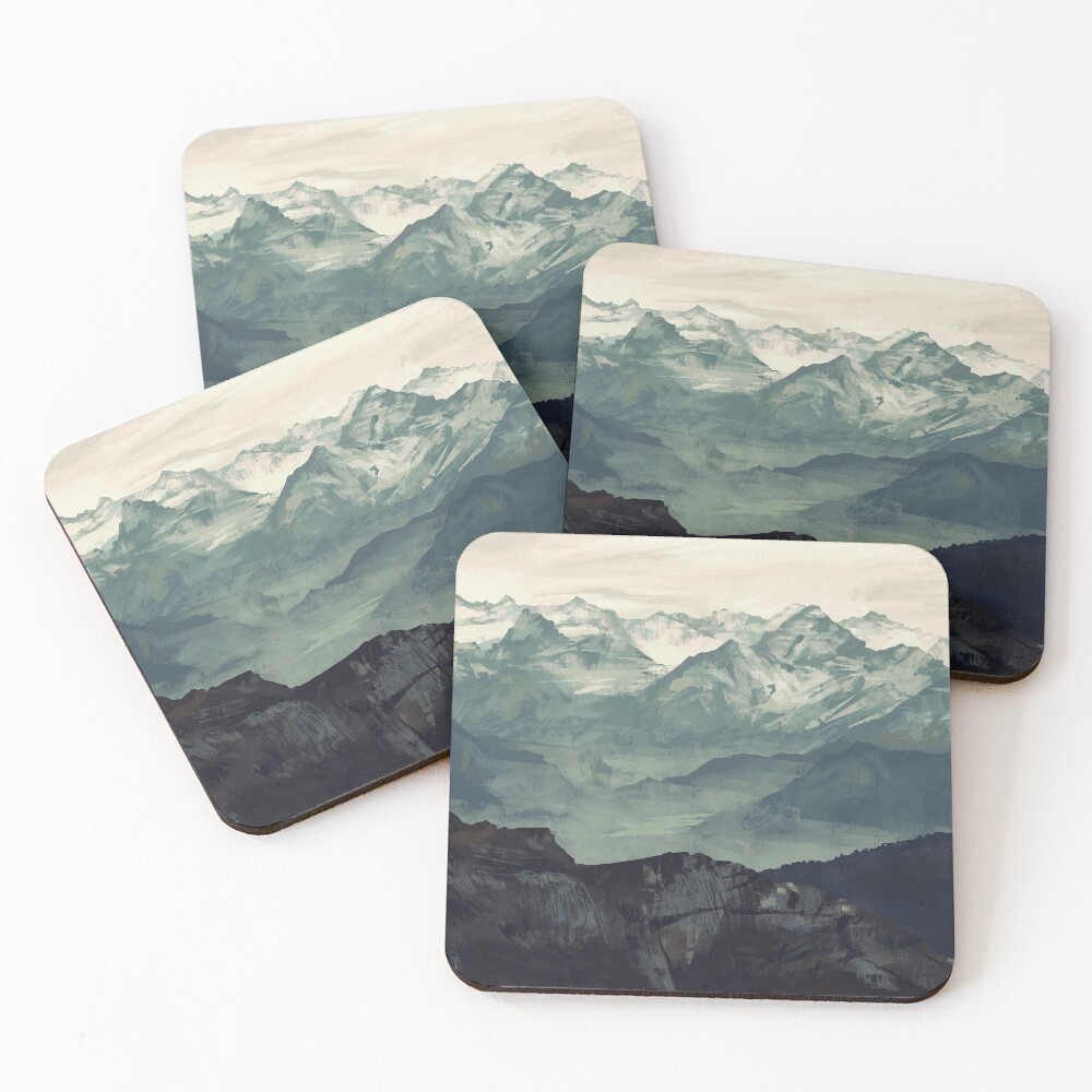 Mountain Fog Coasters (Set of 4)