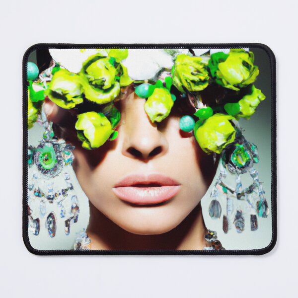 Item preview, Fine Art Headpiece Crystal Masquerade Mask Art, Fashion Chandlier Art Portrait, Photography, Altered Model Portrait. Digital Art Print, Printable Wall Art designed and sold by RadRococo.