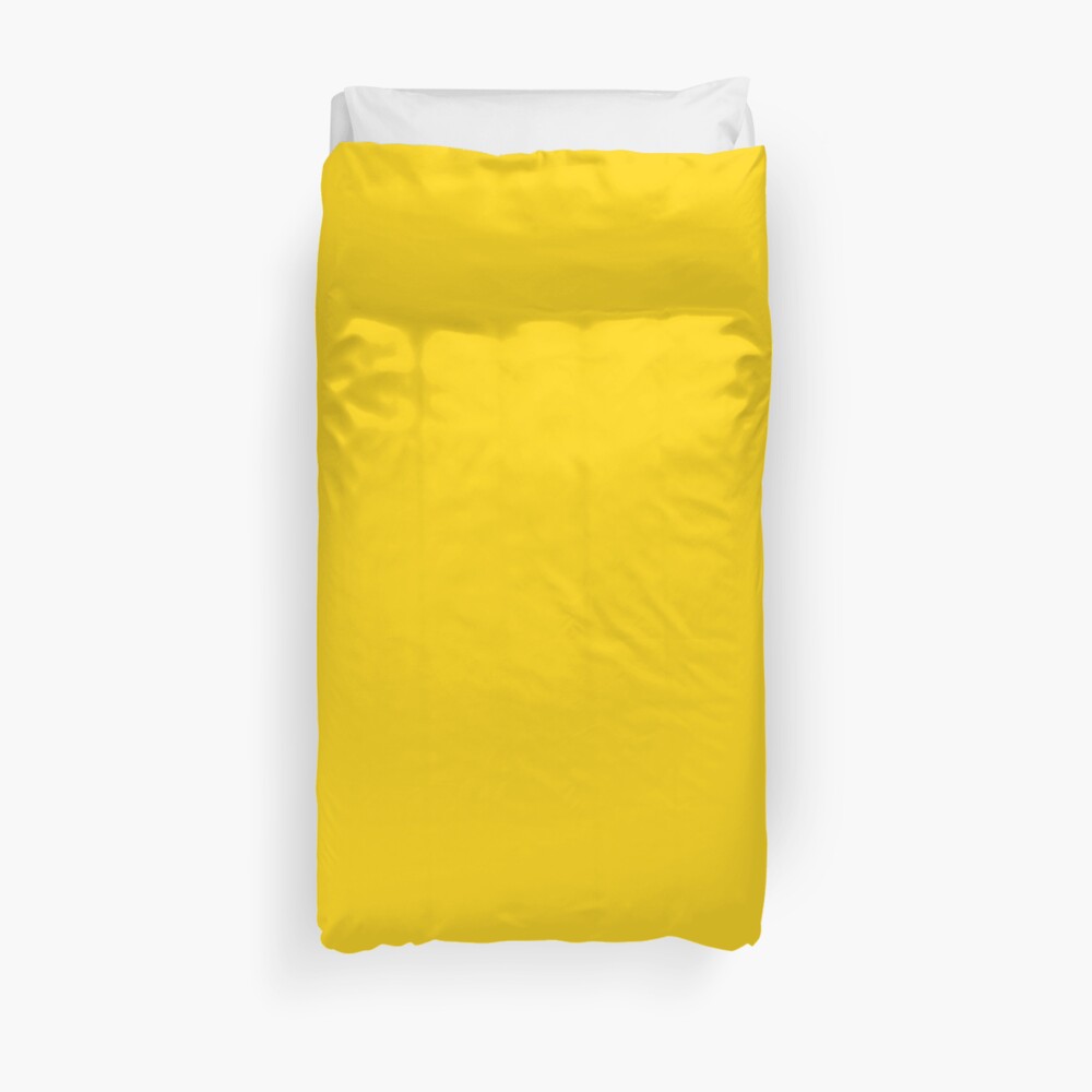 Natural Color Yellow Duvet Cover