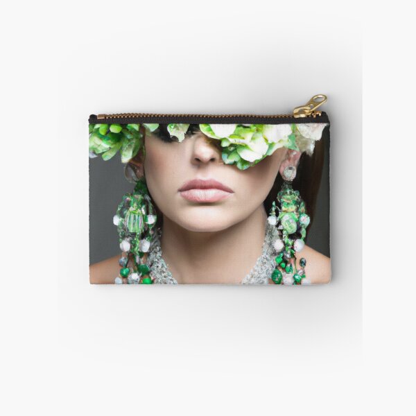 Item preview, Fine Art Headpiece Crystal Masquerade Mask Art, Fashion Photography, Altered Model Portrait. Digital Art Print, Printable Wall Art designed and sold by RadRococo.