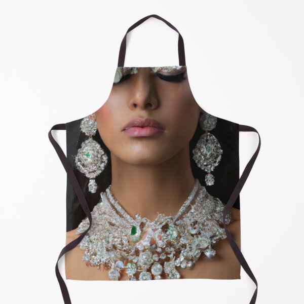 Item preview, Fine Art Headpiece Chandlier Art Portrait, Crystal Masquerade Mask Art, Fashion Photography, Altered Model Portrait. Digital Art Print, Printable Wall Art designed and sold by RadRococo.