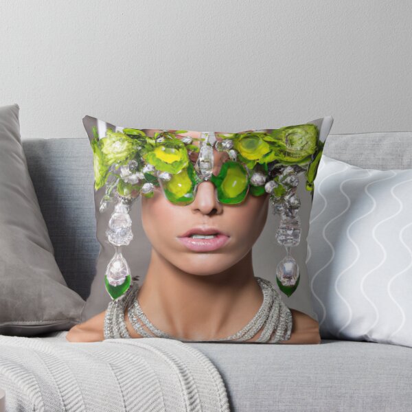 Item preview, Chandlier Art Portrait, Woman, Fine Art Headpiece Crystal Masquerade Mask Art, Fashion Photography, Altered Model Portrait. Digital Art Print, Printable Wall Art designed and sold by RadRococo.