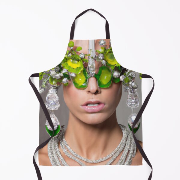 Item preview, Chandlier Art Portrait, Woman, Fine Art Headpiece Crystal Masquerade Mask Art, Fashion Photography, Altered Model Portrait. Digital Art Print, Printable Wall Art designed and sold by RadRococo.