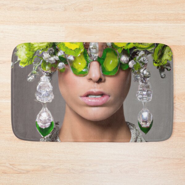Item preview, Chandlier Art Portrait, Woman, Fine Art Headpiece Crystal Masquerade Mask Art, Fashion Photography, Altered Model Portrait. Digital Art Print, Printable Wall Art designed and sold by RadRococo.