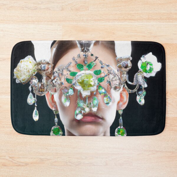 Item preview, Fine Art Headpiece Crystal Masquerade Mask Art, Chandlier Art Portrait, Fashion Photography, Altered Model Portrait. Digital Art Print, Printable Wall Art designed and sold by RadRococo.