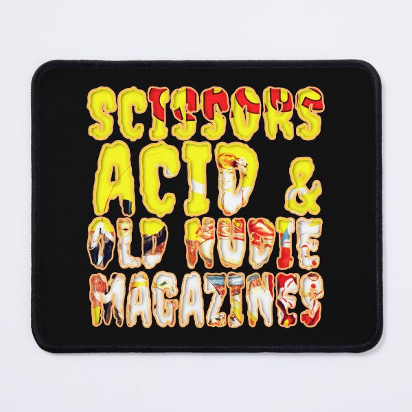 Item preview, Scissors Acid & Old Nudie Magazines | Funky GOTH | LSD Circus Vintage Creep Typography Design By Tyler Tilley (tiger picasso) designed and sold by Tyler Tilley.