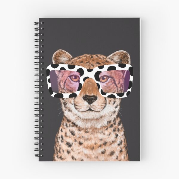 Item preview, Cool Hipster Cheetah in Grey designed and sold by bignosework.