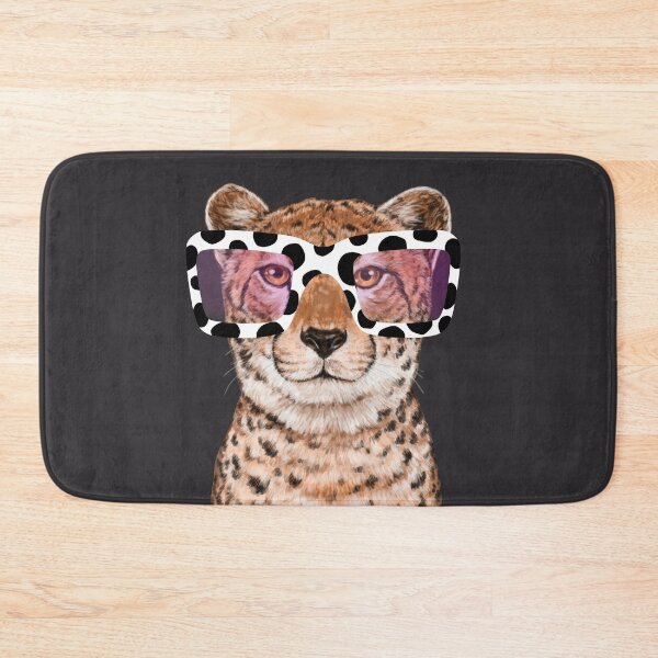 Item preview, Cool Hipster Cheetah in Grey designed and sold by bignosework.