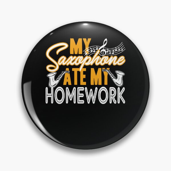 Item preview, Saxophone - Saxophone Ate My Homework designed and sold by UnknownArtistt.