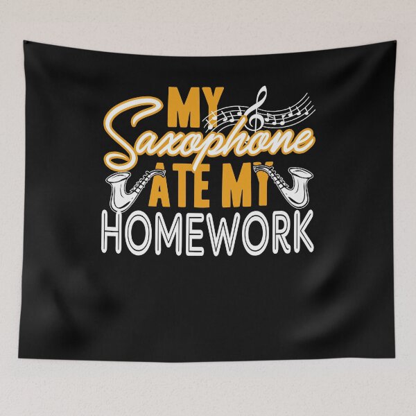 Item preview, Saxophone - Saxophone Ate My Homework designed and sold by UnknownArtistt.