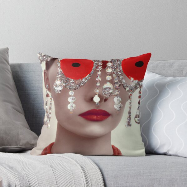 Item preview, Fine Art Headpiece Crystal Masquerade Mask Art, Fashion Photography, Altered Model Portrait. Digital Art Print, Printable Wall Art designed and sold by RadRococo.