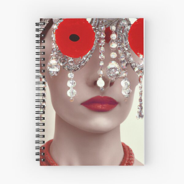 Artikelvorschau, Fine Art Headpiece Crystal Masquerade Mask Art, Fashion Photography, Altered Model Portrait. Digital Art Print, Printable Wall Art entworfen und verkauft von RadRococo.