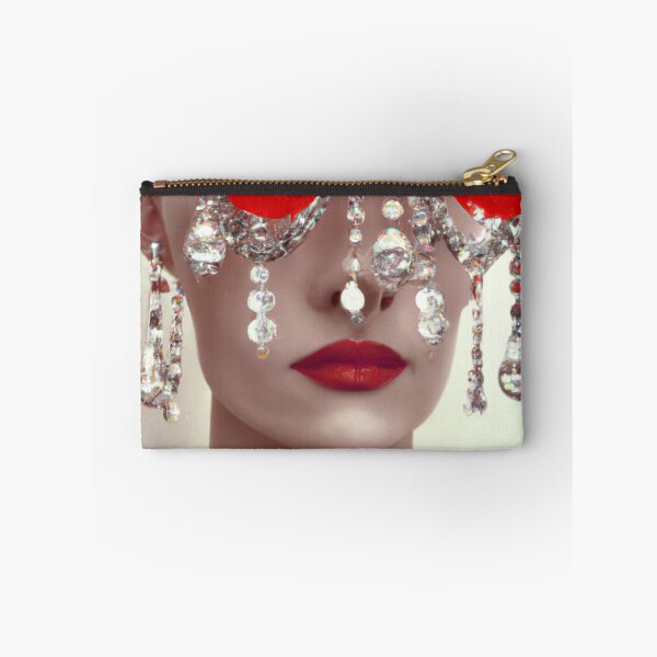 Item preview, Fine Art Headpiece Crystal Masquerade Mask Art, Fashion Photography, Altered Model Portrait. Digital Art Print, Printable Wall Art designed and sold by RadRococo.
