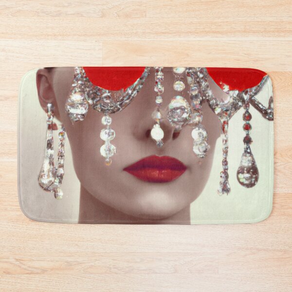 Item preview, Fine Art Headpiece Crystal Masquerade Mask Art, Fashion Photography, Altered Model Portrait. Digital Art Print, Printable Wall Art designed and sold by RadRococo.