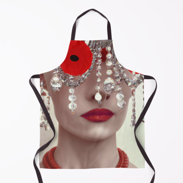 Item preview, Fine Art Headpiece Crystal Masquerade Mask Art, Fashion Photography, Altered Model Portrait. Digital Art Print, Printable Wall Art designed and sold by RadRococo.