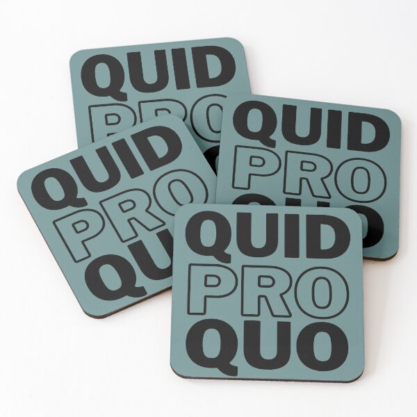 Item preview, QUID PRO QUO Latin Phrase designed and sold by babyrage.