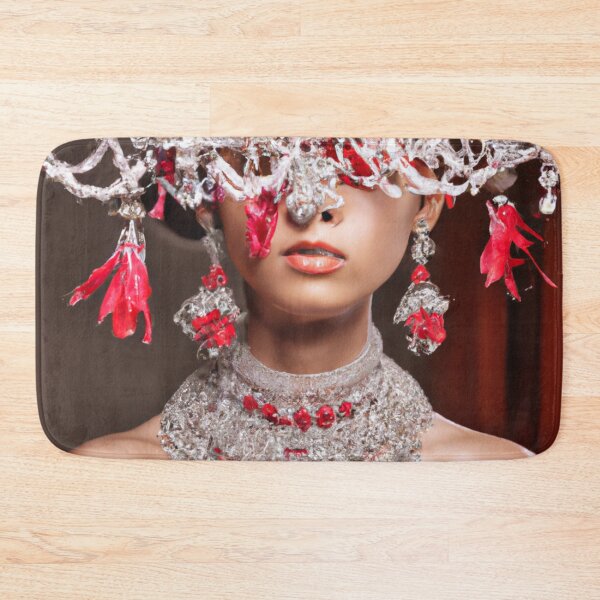 Item preview, Fine Art Headpiece Crystal Masquerade Mask Art, Fashion Photography, Chandlier Art Portrait, Altered Model Portrait. Digital Art Print, Printable Wall Art designed and sold by RadRococo.