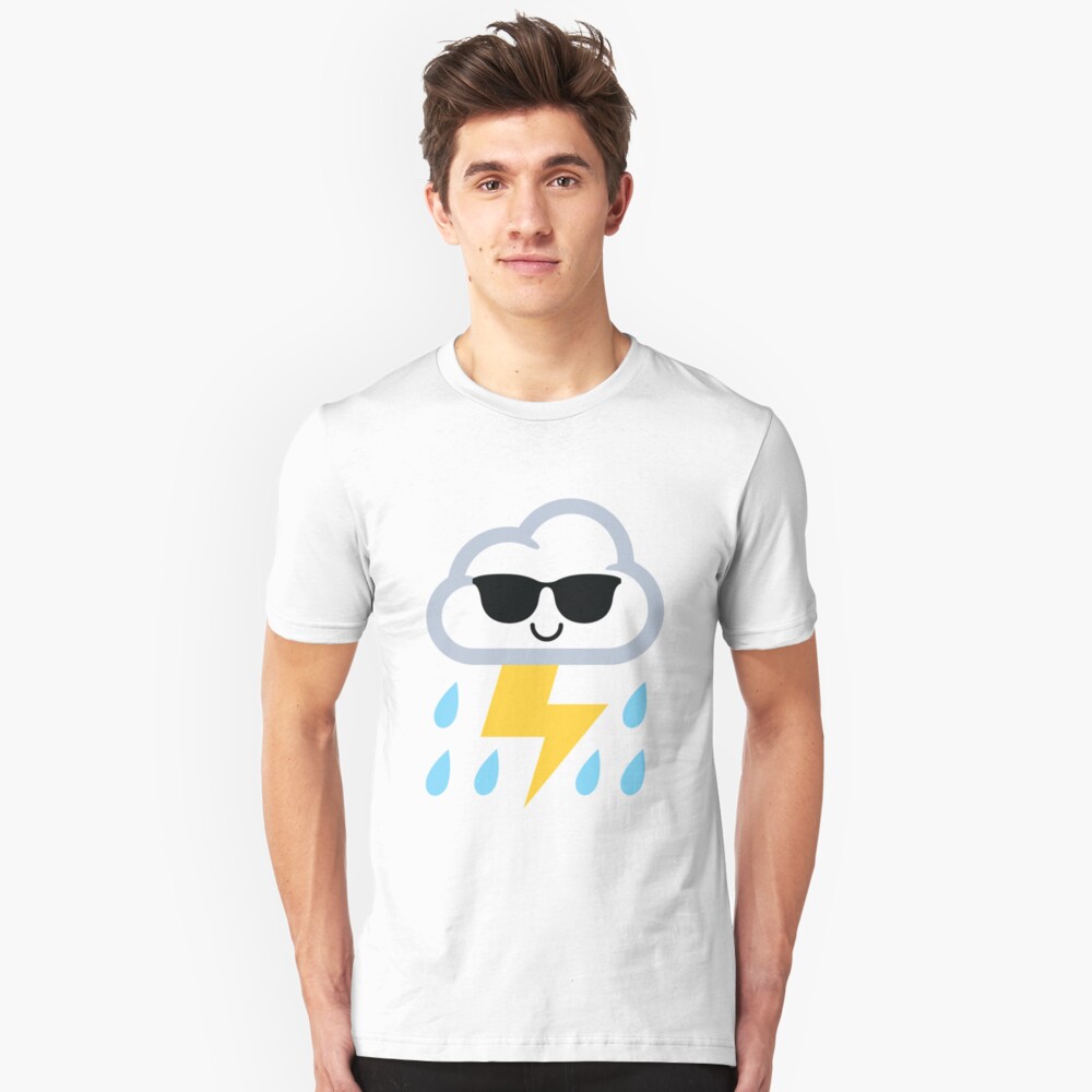 thunderstorm-emoji-t-shirt-by-hippoemo-redbubble