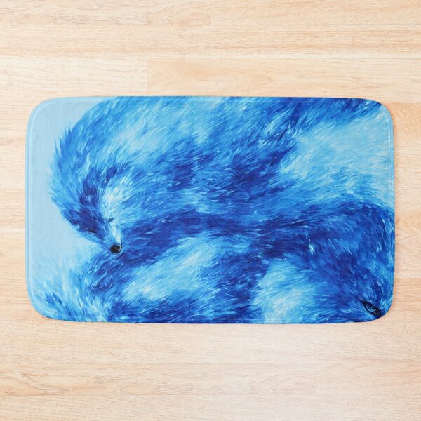 Item preview, Blue Foxes with  Blue Flame Bodies Digital Art designed and sold by DesignerKin.