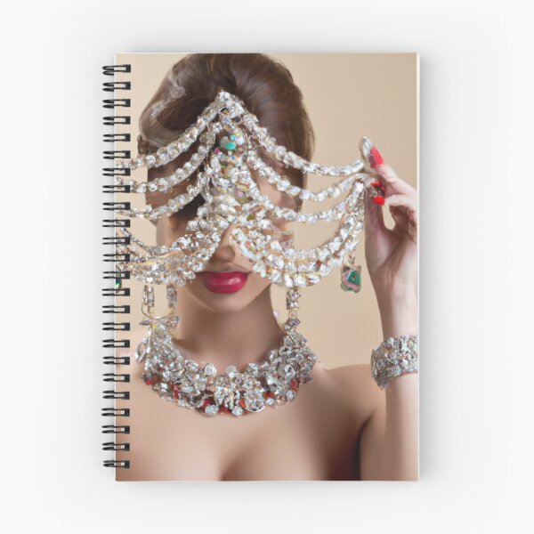 Artikelvorschau, Chandlier Art Portrait, Fine Art Headpiece Crystal Masquerade Mask Art, Fashion Photography, Altered Model Portrait. Digital Art Print, Printable Wall Art entworfen und verkauft von RadRococo.