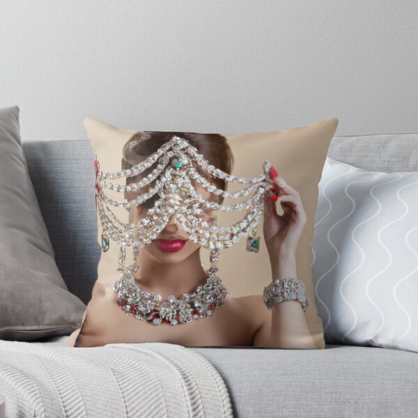 Item preview, Chandlier Art Portrait, Fine Art Headpiece Crystal Masquerade Mask Art, Fashion Photography, Altered Model Portrait. Digital Art Print, Printable Wall Art designed and sold by RadRococo.