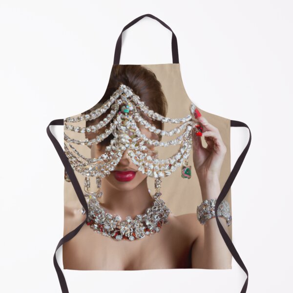 Item preview, Chandlier Art Portrait, Fine Art Headpiece Crystal Masquerade Mask Art, Fashion Photography, Altered Model Portrait. Digital Art Print, Printable Wall Art designed and sold by RadRococo.