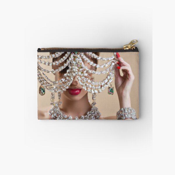 Item preview, Chandlier Art Portrait, Fine Art Headpiece Crystal Masquerade Mask Art, Fashion Photography, Altered Model Portrait. Digital Art Print, Printable Wall Art designed and sold by RadRococo.