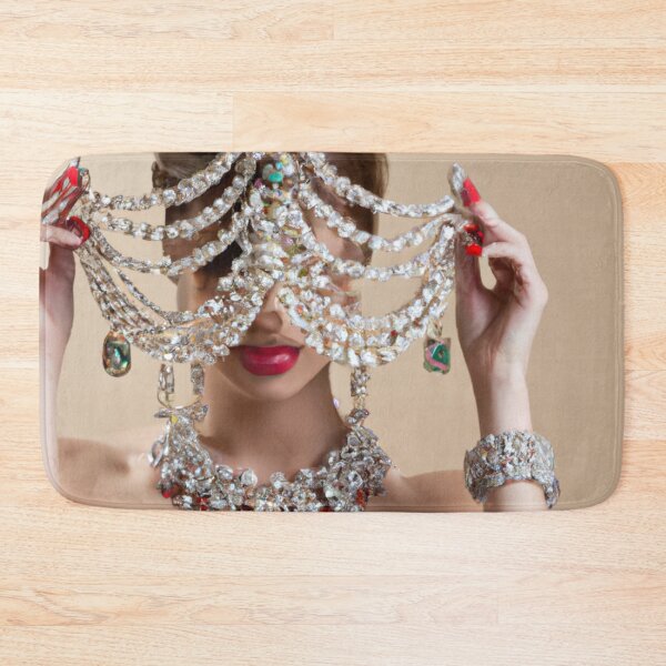 Item preview, Chandlier Art Portrait, Fine Art Headpiece Crystal Masquerade Mask Art, Fashion Photography, Altered Model Portrait. Digital Art Print, Printable Wall Art designed and sold by RadRococo.