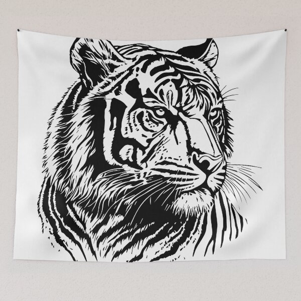 Item preview, tiger illustration designed and sold by DD215.