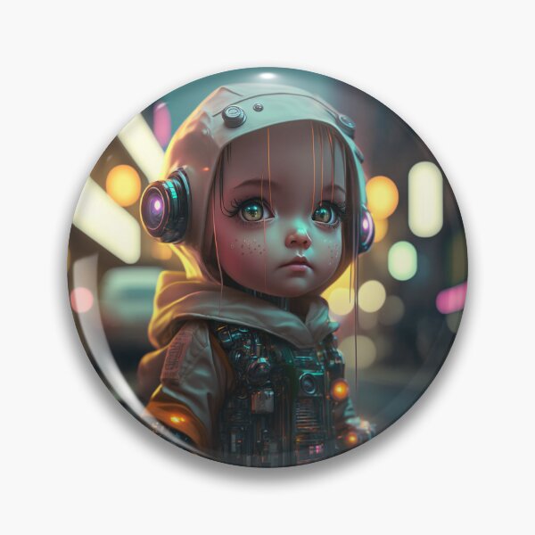 Item preview, AI Chibi Robot Girl designed and sold by AI-Art-by-Chira.