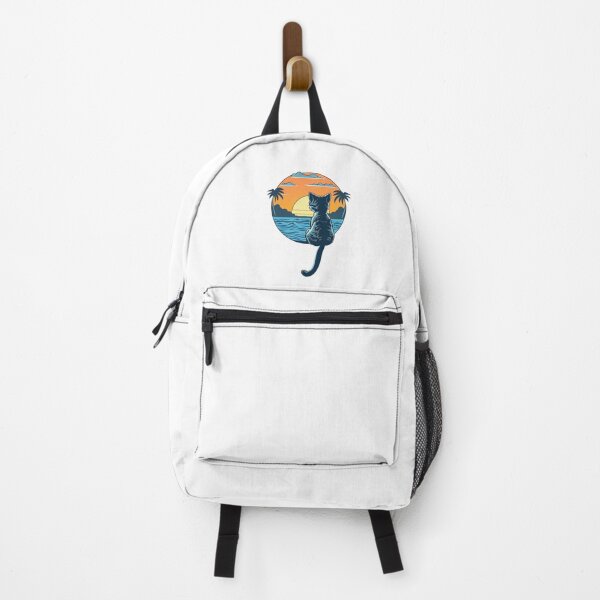 Item preview, Cat watching sunset in paradise designed and sold by mzchu.