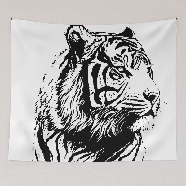 Item preview, tiger illustration designed and sold by DD215.