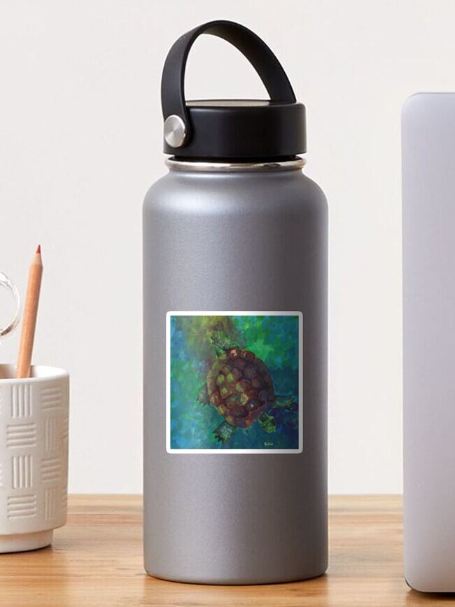Thumbnail 1 of 3, Sticker, Turtle designed and sold by BobbieRaeJones.
