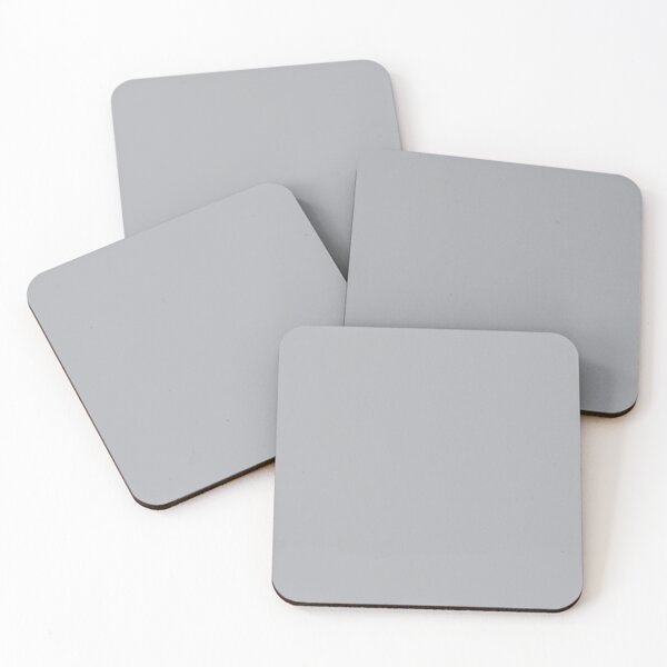 Item preview, Light Harbor Mist grey solid colour designed and sold by coverinlove.