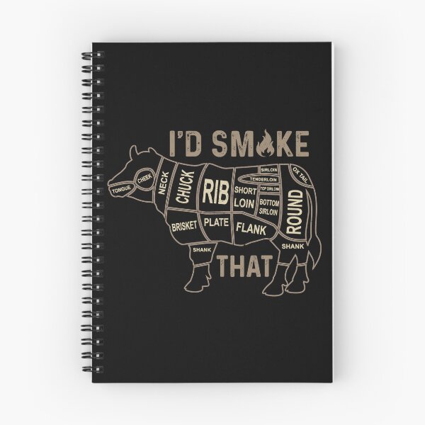 Item preview, Mens Chef Butcher Cook BBQ I'd Smoke That Cow Beef designed and sold by Plutshop.