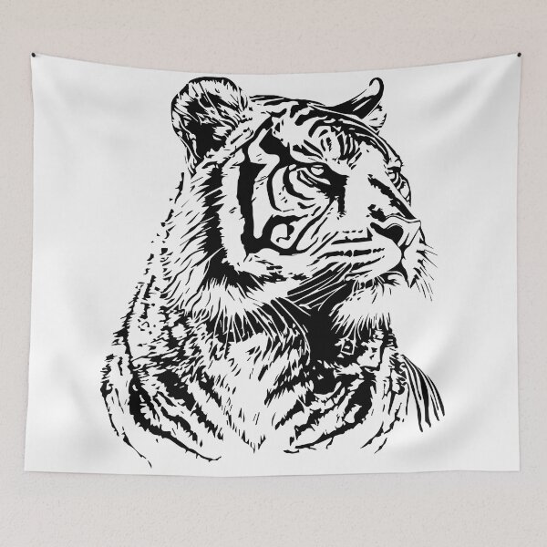 Item preview, tiger illustration designed and sold by DD215.