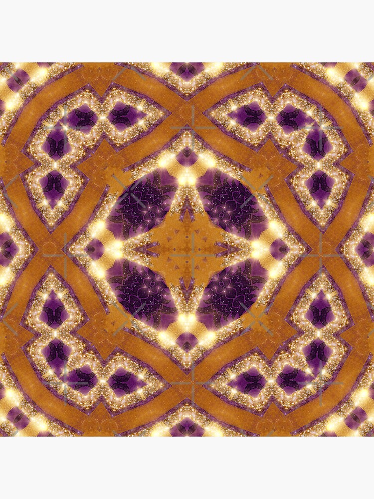 "Celtic Geometry Gold and Purple Fuchsia" Sticker for Sale by webgrrl