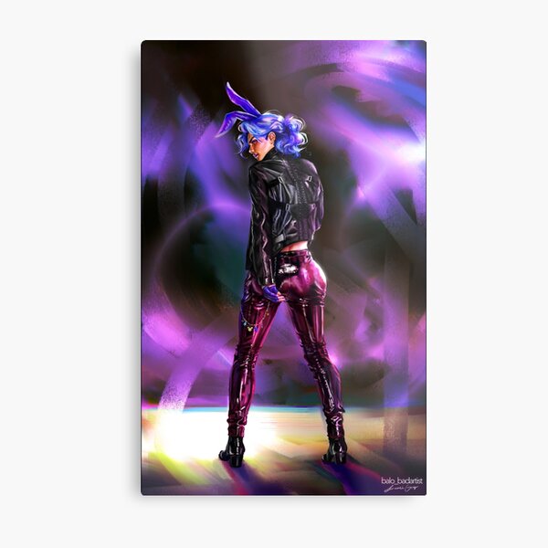 The Glam Bunny Metal Print