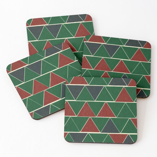 Item preview, Holiday Christmas Geometric Triangle Pattern designed and sold by Leah Flores.