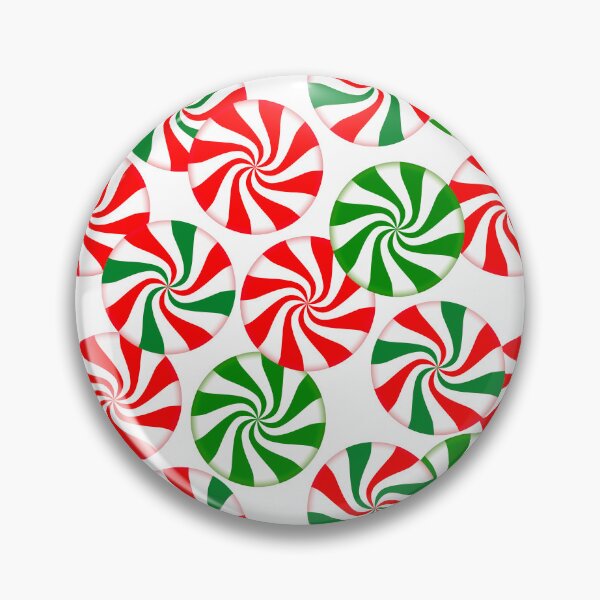 Item preview, Red White and Green Peppermint Candy Swirl Pattern designed and sold by Julie Erin Designs.
